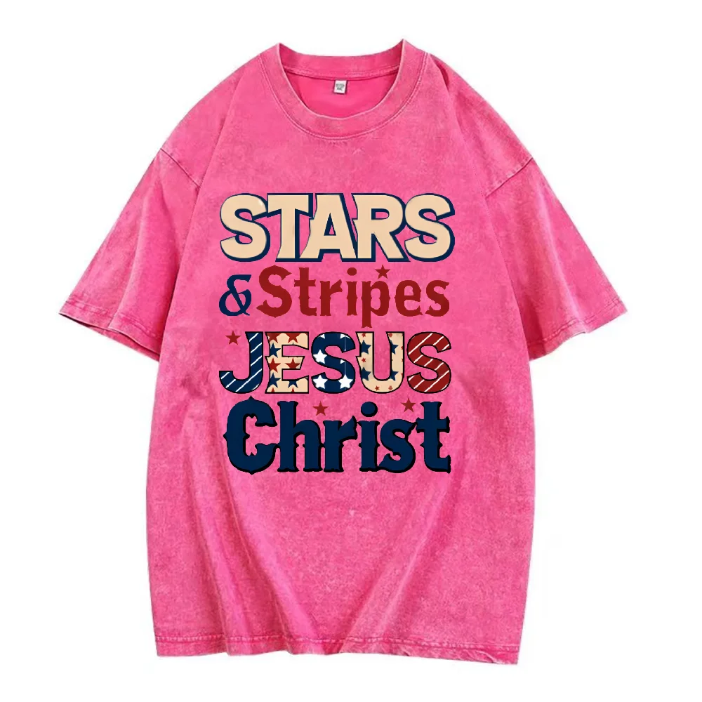 Clothing Stars and Stripes Jesus Christ Independence Day Tee