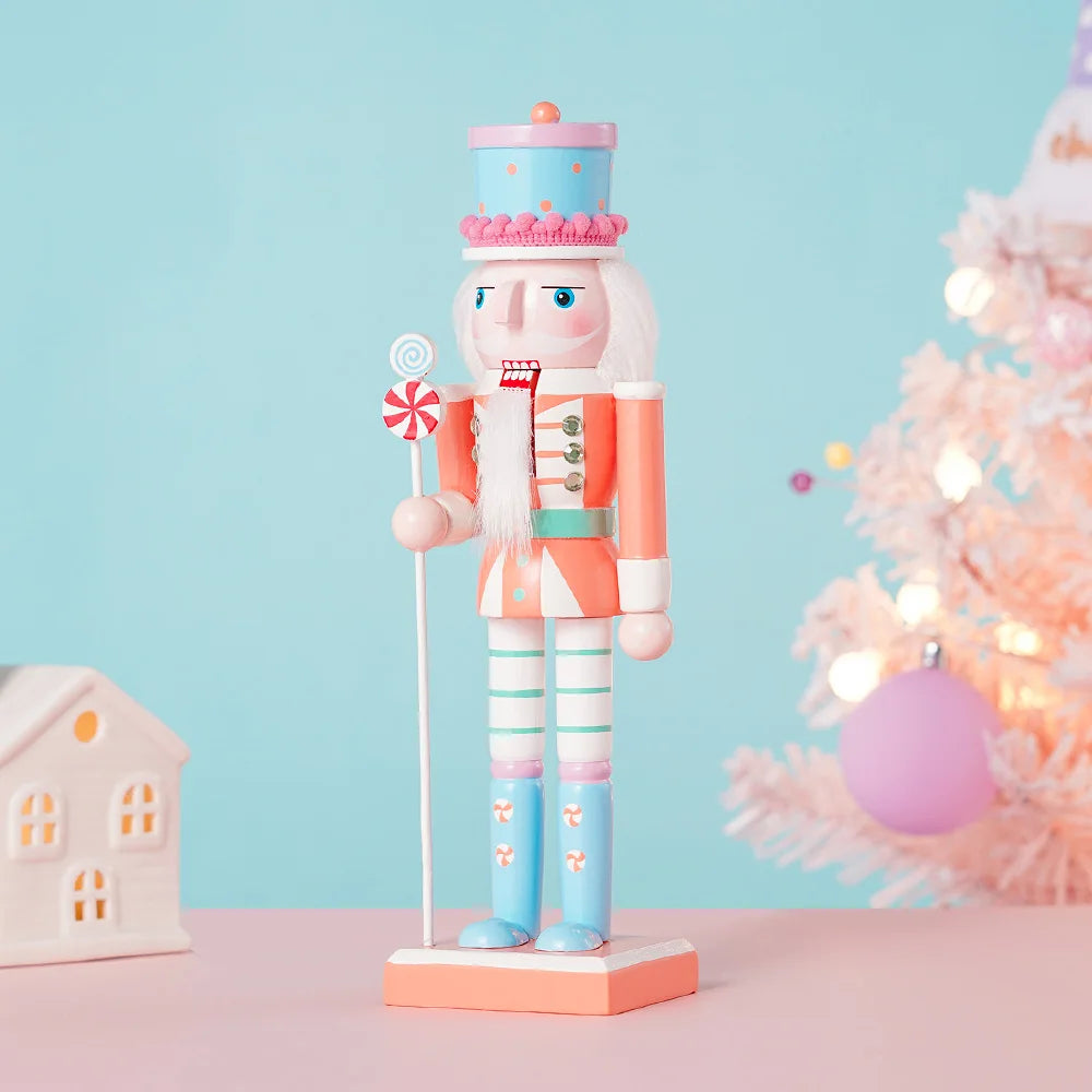 A 3 Strand Cord Wooden Nutcracker Ornament Christmas