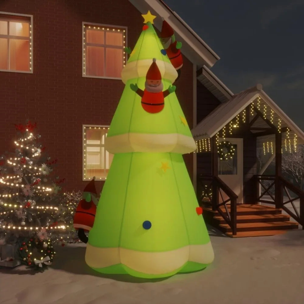 A 3 Strand Cord Inflatable Christmas Tree With LEDs