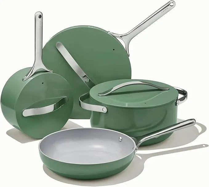 A 3 Strand Cord Caraway Nonstick Ceramic Cookware Set