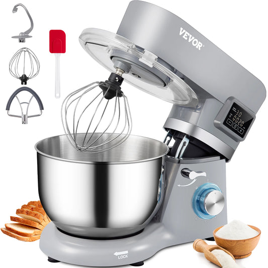 VEVOR Stand Mixer For Dough With LCD Screen 6 Speeds
