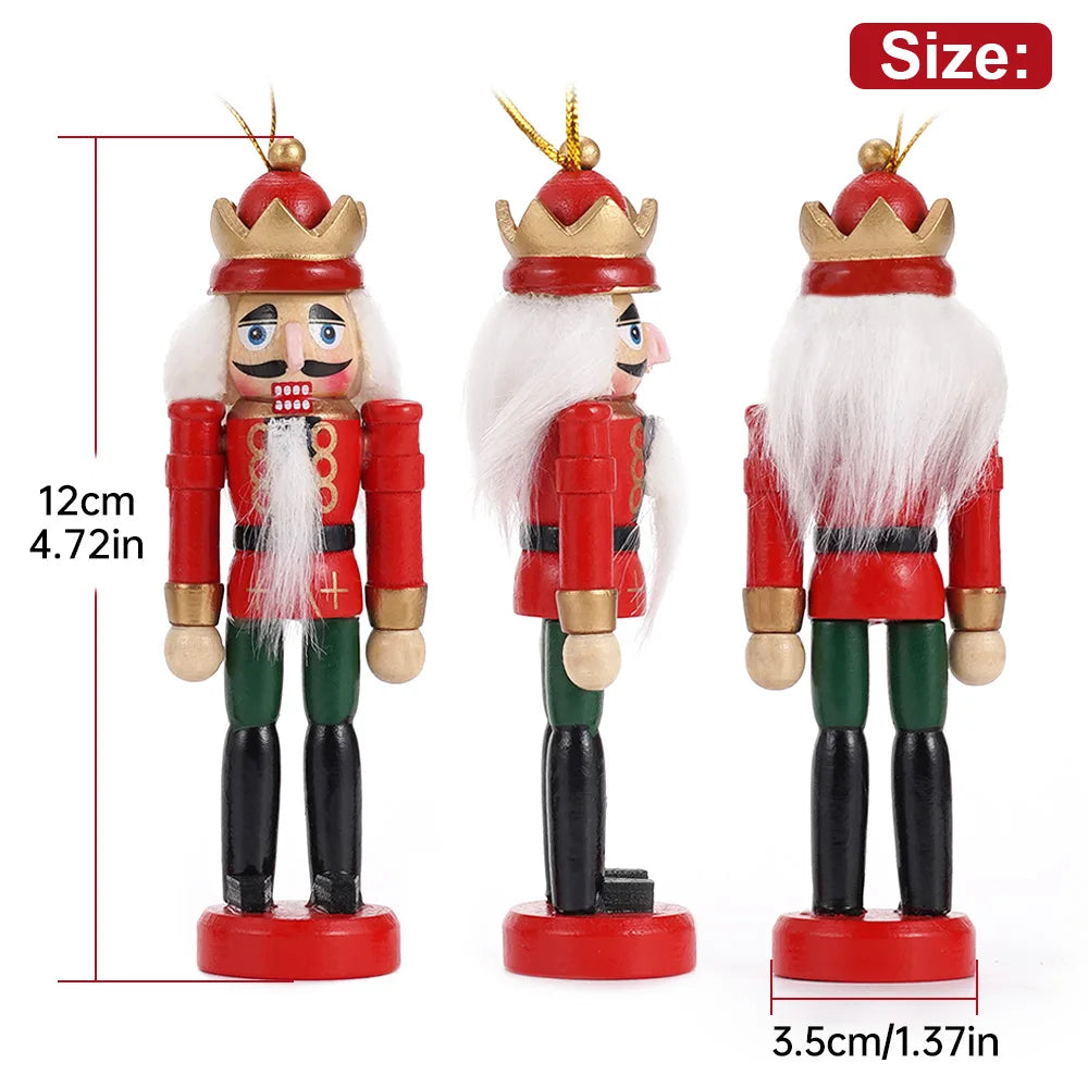 A 3 Strand Cord Nutcracker Wooden Soldier Home Ornament