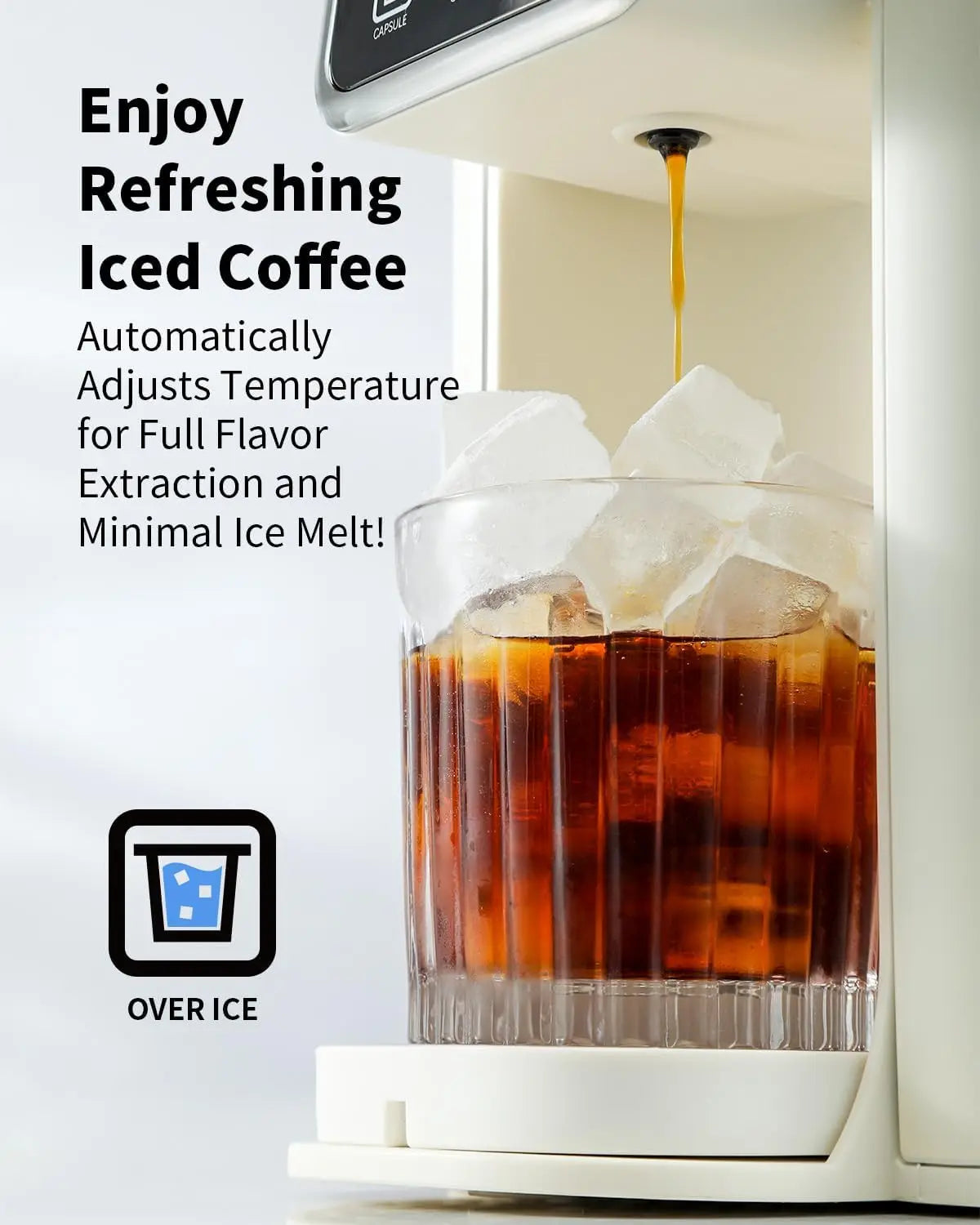 A 3 Strand Cord Iosn Iced Coffee Maker Bold Setting