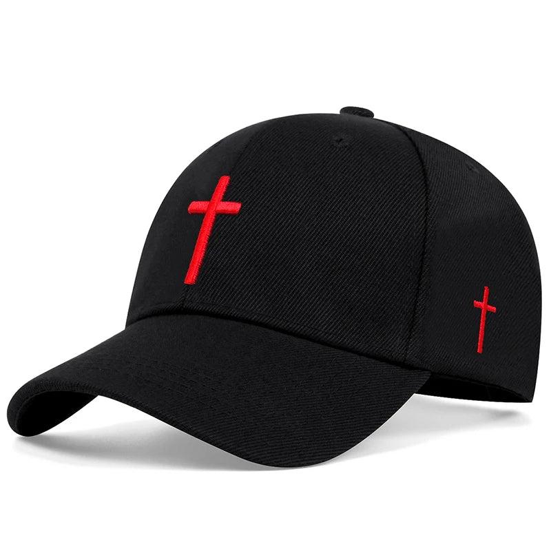 CN Zhejiang Cross Embroidered Baseball Hat Adjustable