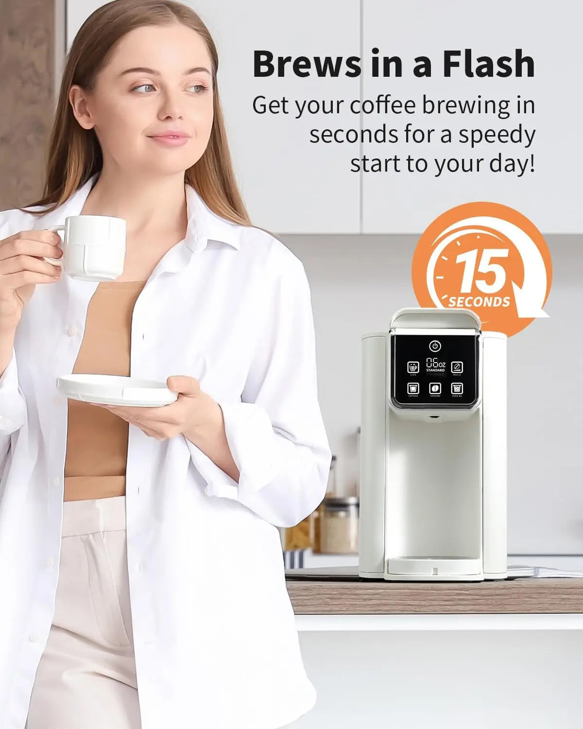 A 3 Strand Cord Iosn Iced Coffee Maker Bold Setting
