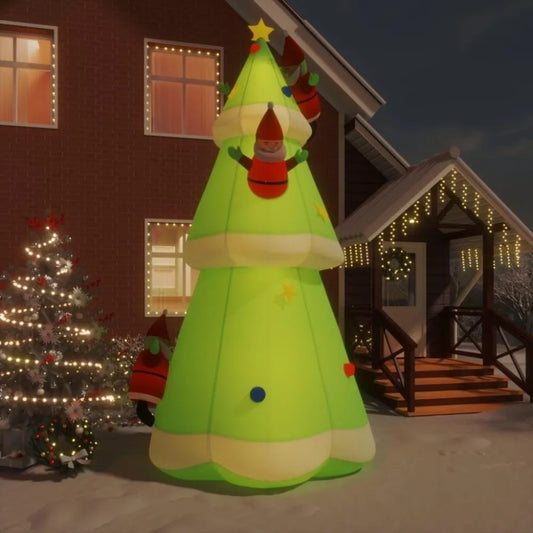 A 3 Strand Cord Inflatable Christmas Tree With LEDs