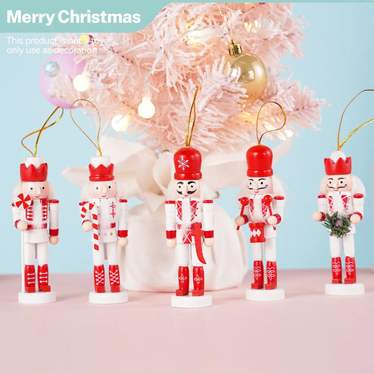 A 3 Strand Cord Nutcracker Walnut Soldier Pendant Set