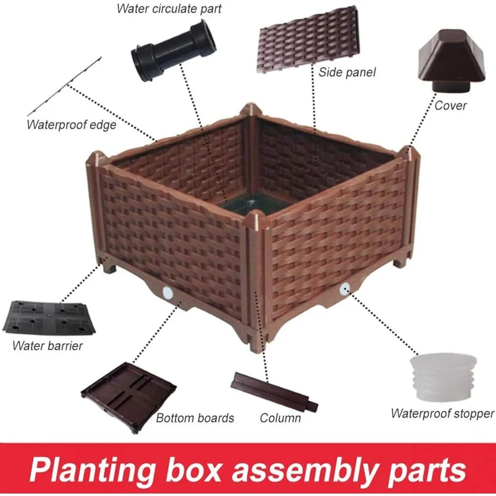 Finishing Elevated Planting Box Outdoor Planter With Legs