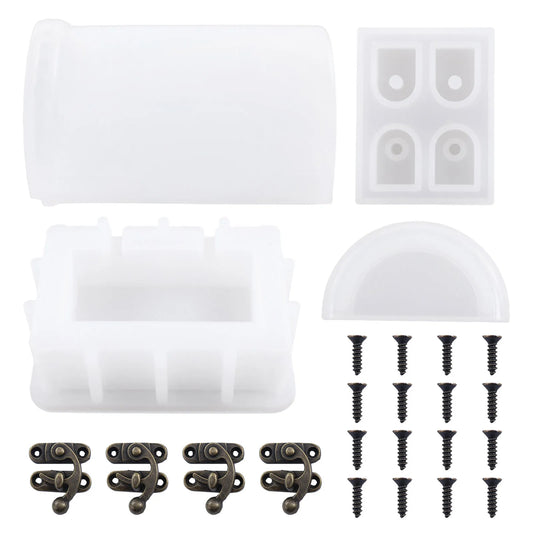 Shunmaii Silicone Molds For Epoxy Resin Treasure Chest