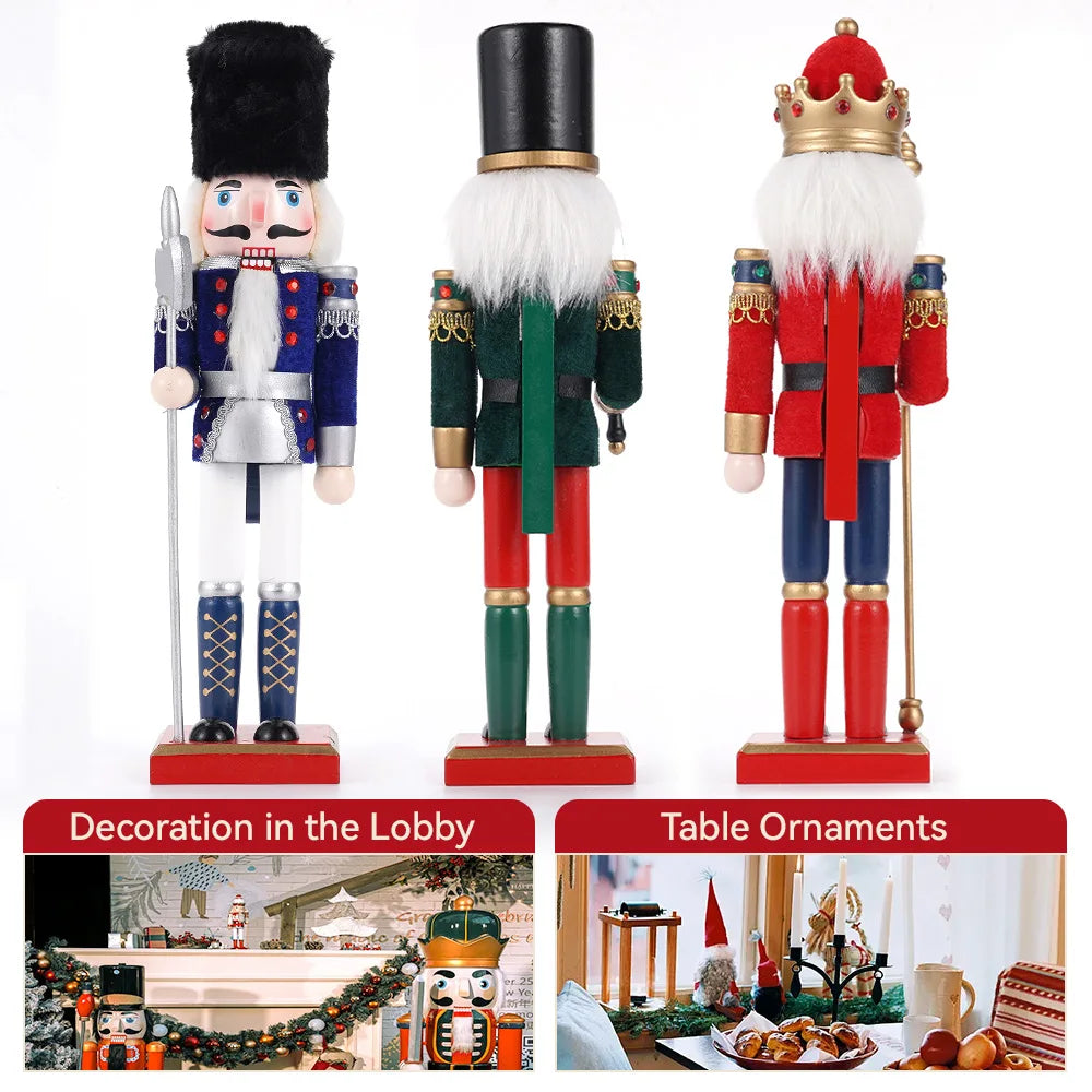 A 3 Strand Cord Nutcracker Wooden European Style Puppets
