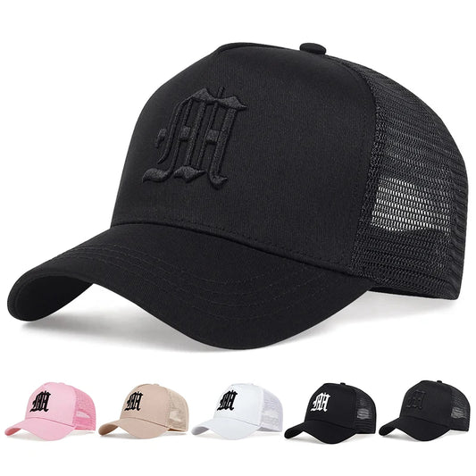 A 3 Strand Cord Unisex Embroidered Baseball Cap Sunscreen