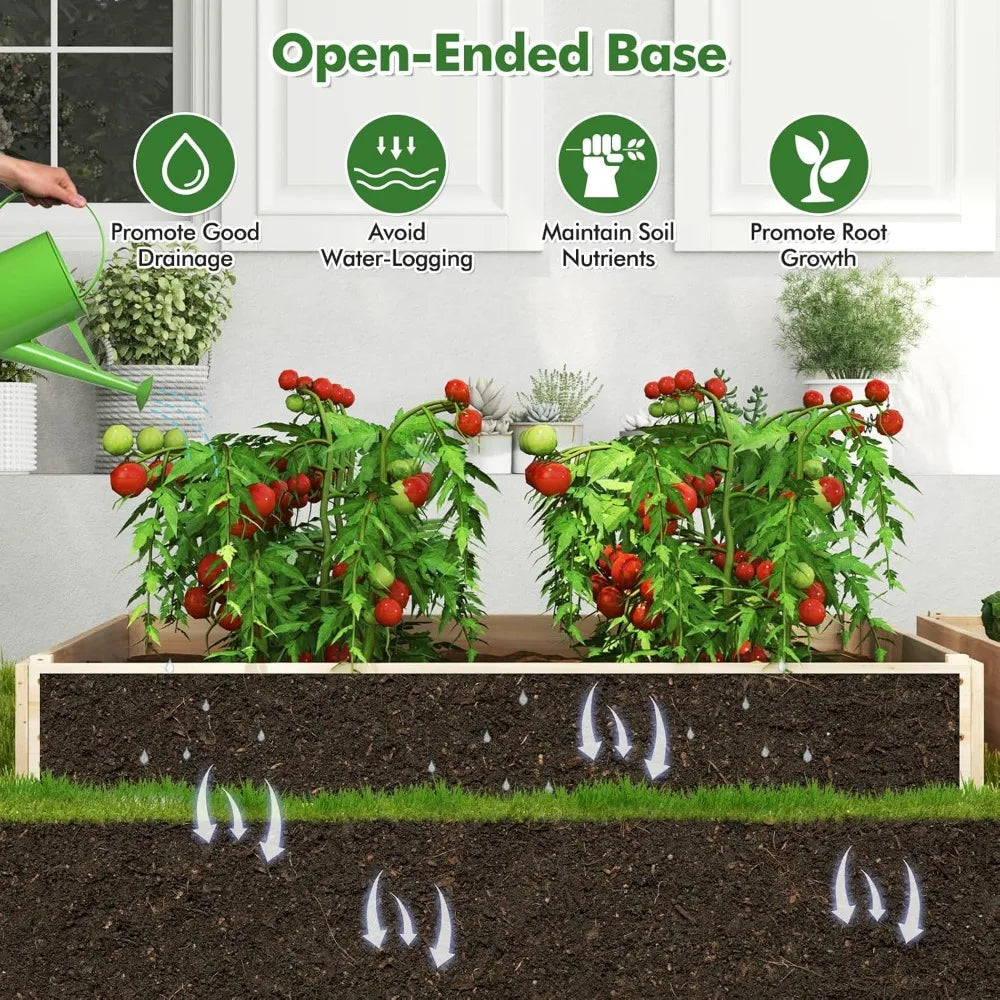 A 3 Strand Cord HappyGrill 3 Tier Raised GardenBed Planter