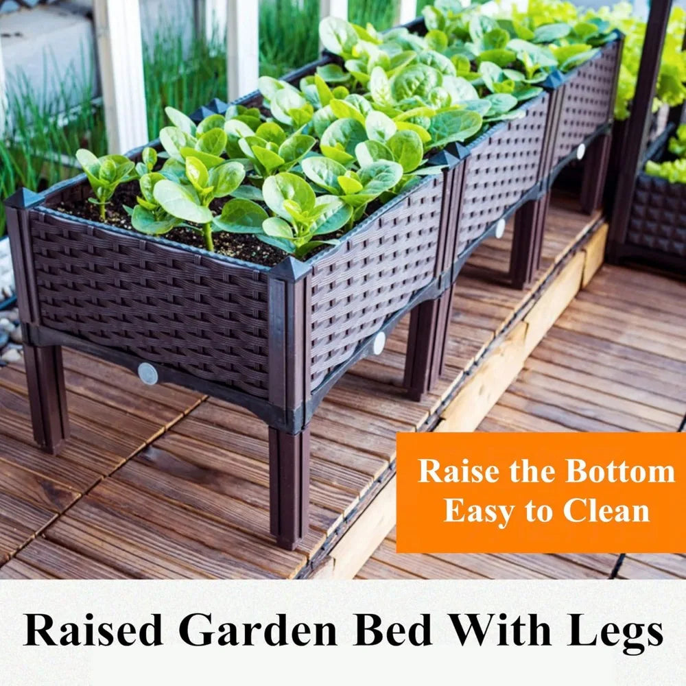 Finishing Elevated Planting Box Outdoor Planter With Legs