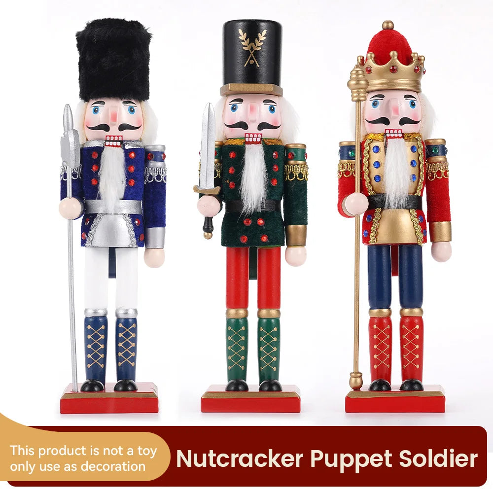 A 3 Strand Cord Nutcracker Wooden European Style Puppets