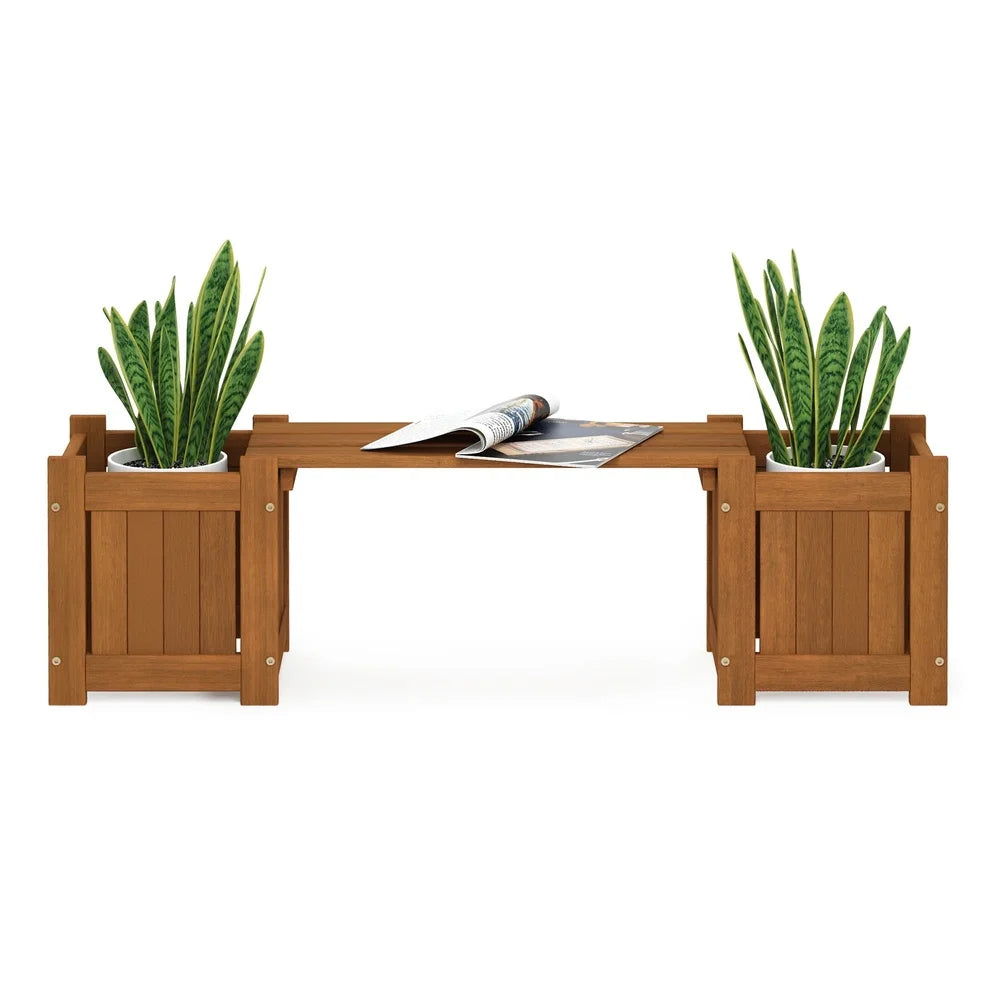 XMSJ Tioman Hardwood Mini Planter Box Outdoor Garden