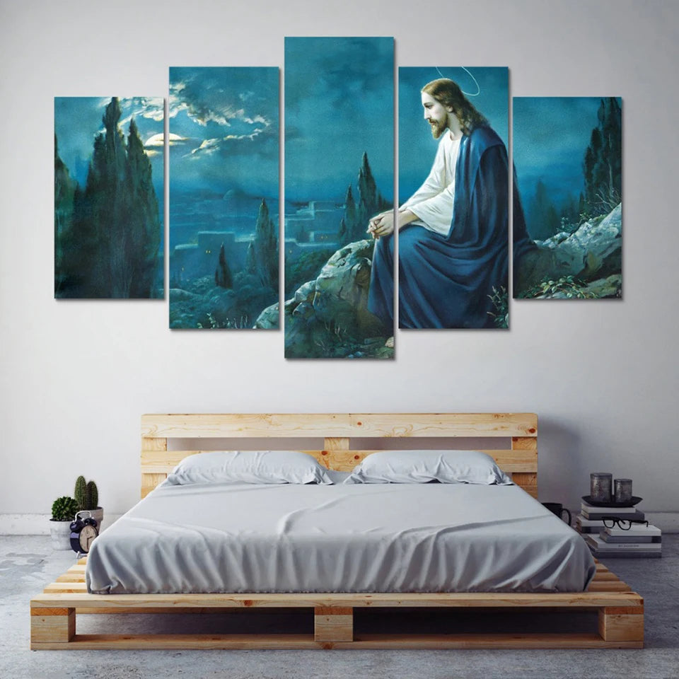 Fujian Jesus Christ Canvas Wall Art Set For Living Room