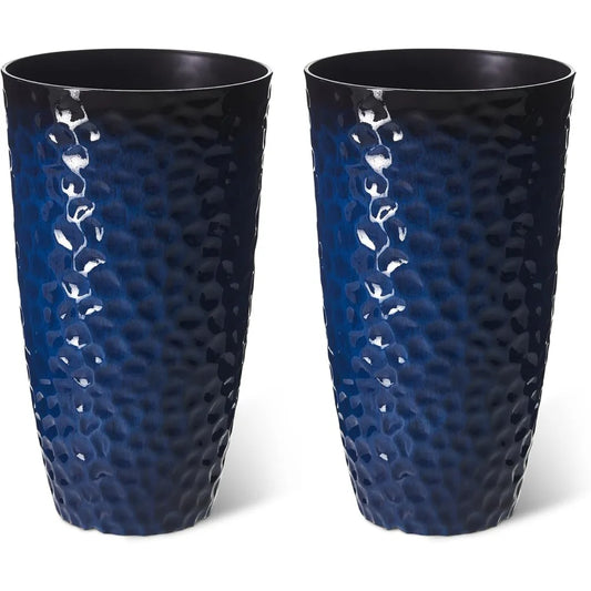 A 3 Strand Cord Modern Planter Duo With Honeycomb Texture