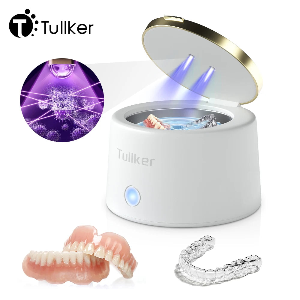 Tullker Ultrasonic Retainer Cleaner For Dentures And Braces UV