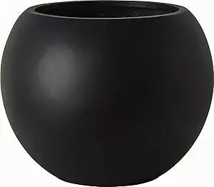 Fiberstone Tall Planter With Drainage Hole For Outdoor Use