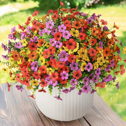 A 3 Strand Cord Artificial Flowers Outdoor Faux Daisy Bundle