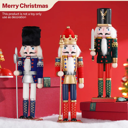 A 3 Strand Cord Nutcracker Wooden European Style Ornament