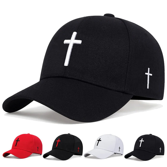 CN Zhejiang Cross Embroidered Baseball Hat Adjustable