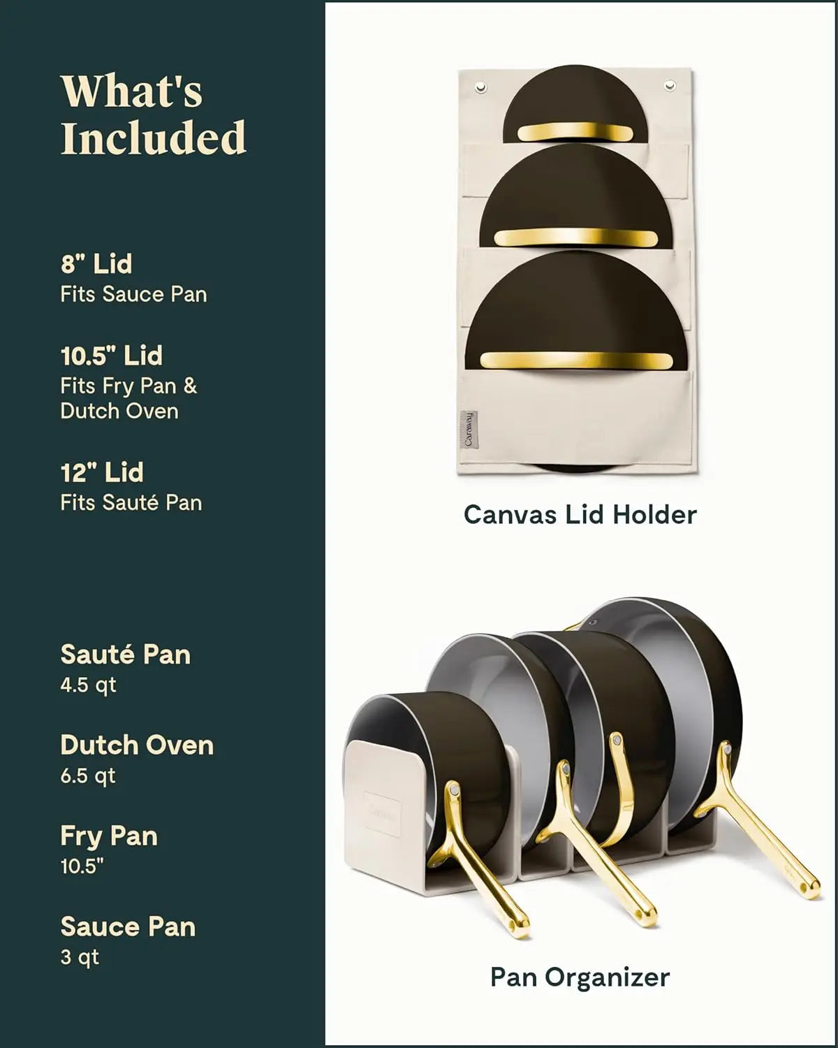 A 3 Strand Cord Nonstick Ceramic Cookware Pots Pans Lids