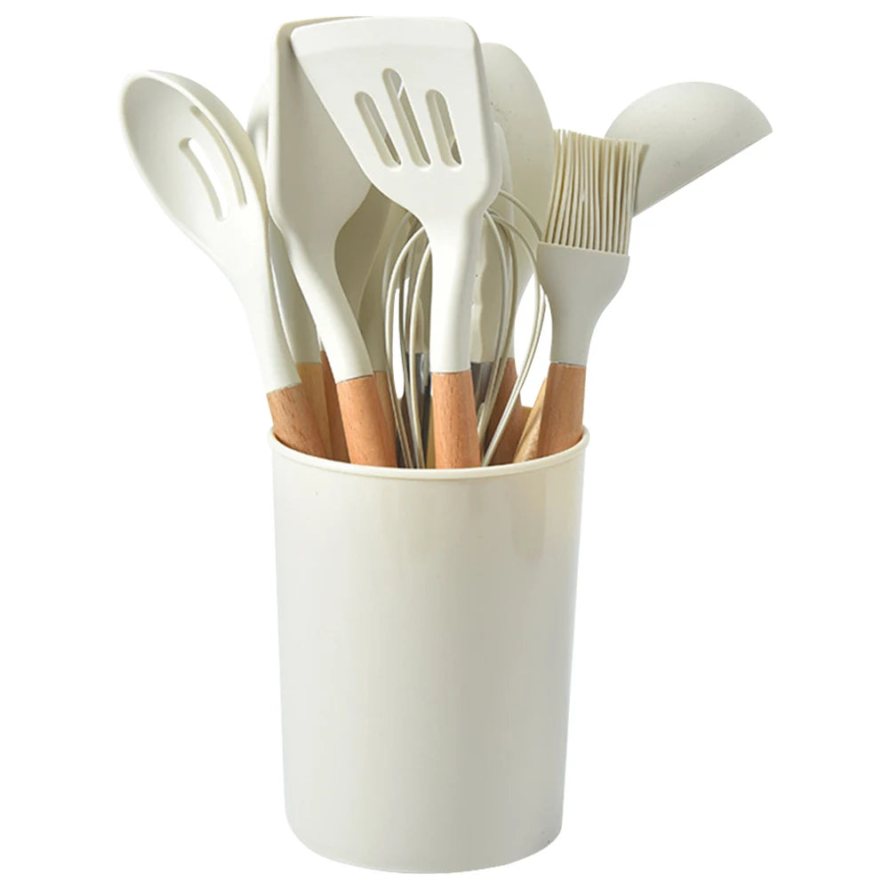 Shunmaii 12Pcs Silicone Kitchen Utensil Set Spatula