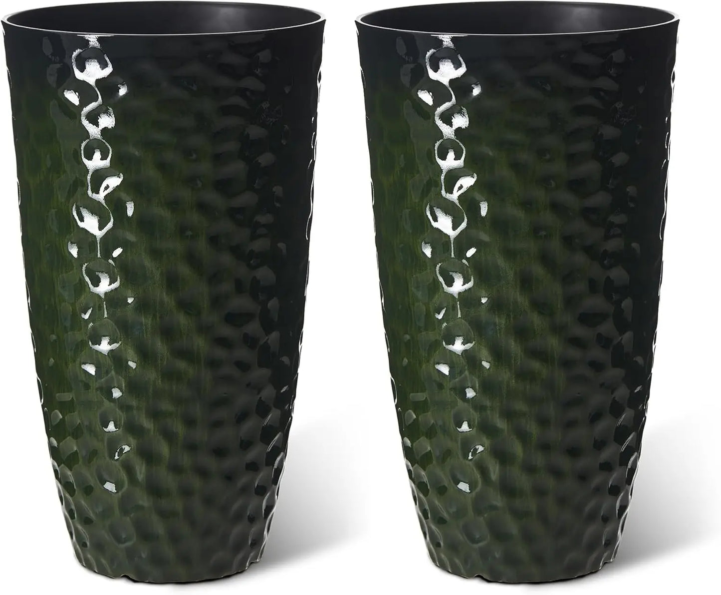 A 3 Strand Cord Modern Planter Duo With Honeycomb Texture