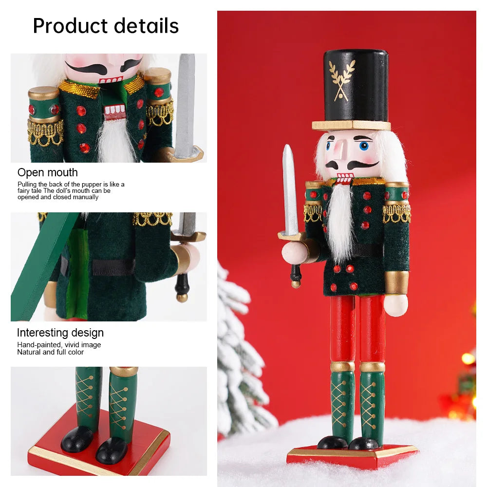 A 3 Strand Cord Nutcracker Wooden European Style Puppets