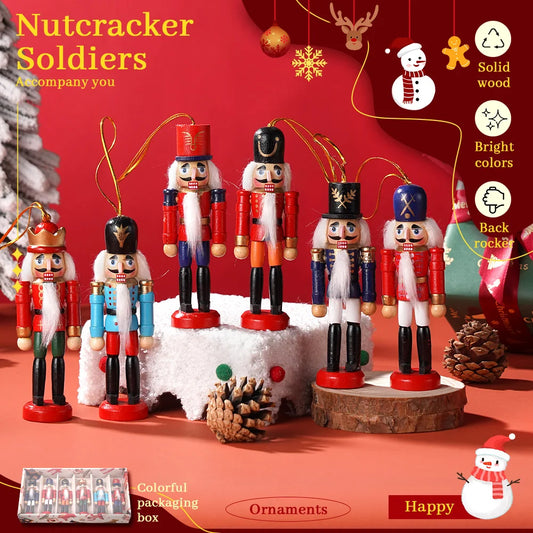 A 3 Strand Cord Nutcracker Wooden Soldier Home Ornament