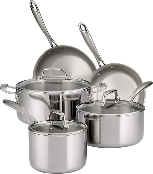 A 3 Strand Cord Tri Ply Stainless Steel Cookware Set
