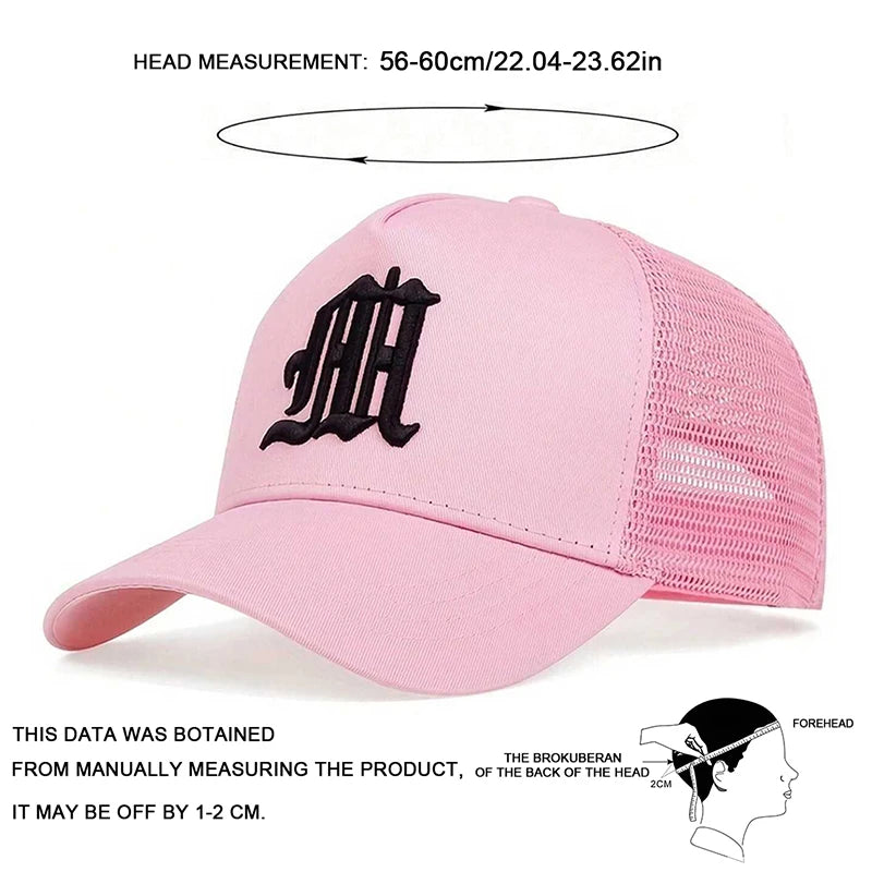 A 3 Strand Cord Unisex Embroidered Baseball Cap Sunscreen