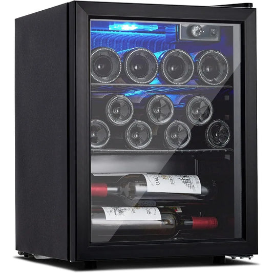 XMSJ Wine Fridge Compact Mini Refrigerator Freestanding