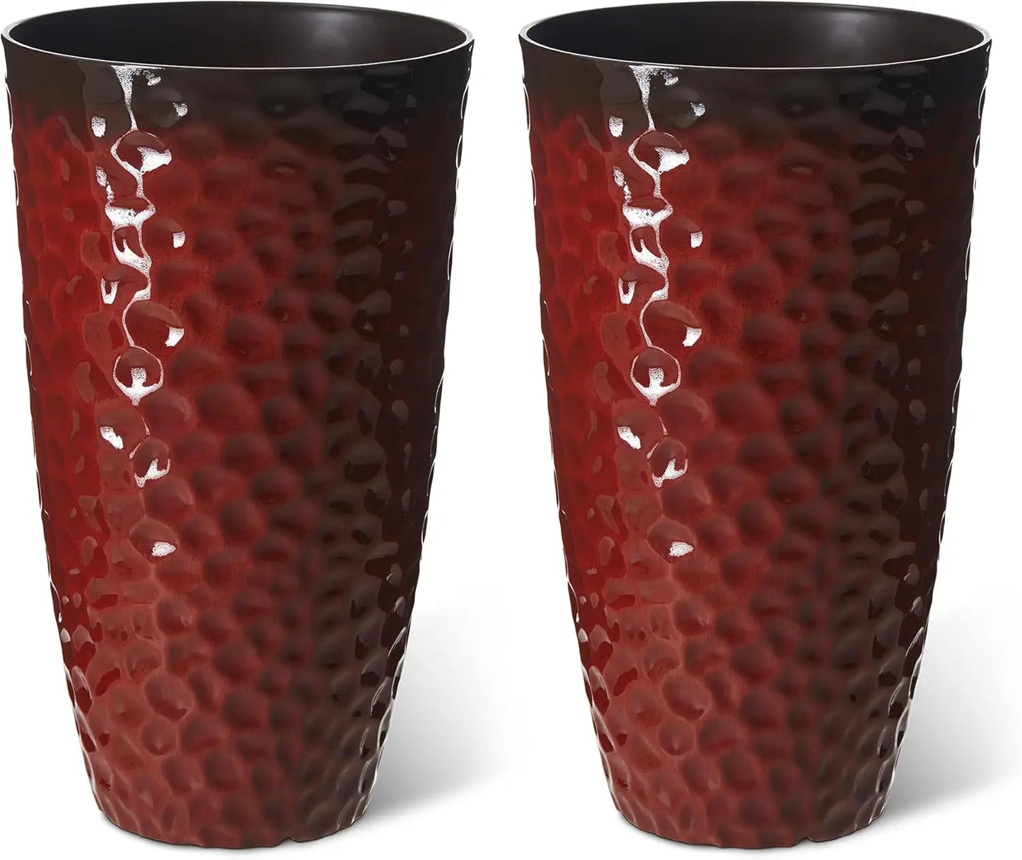 A 3 Strand Cord Modern Planter Duo With Honeycomb Texture