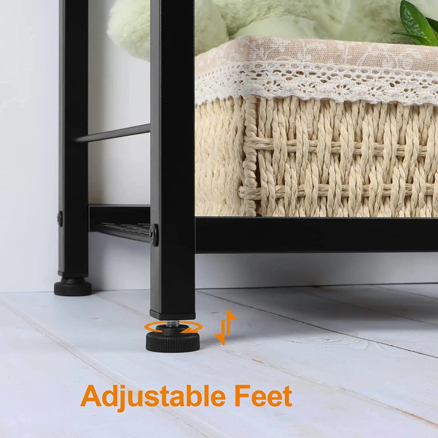 ZISIZ Nightstand With USB Charging Station And Power Outlets