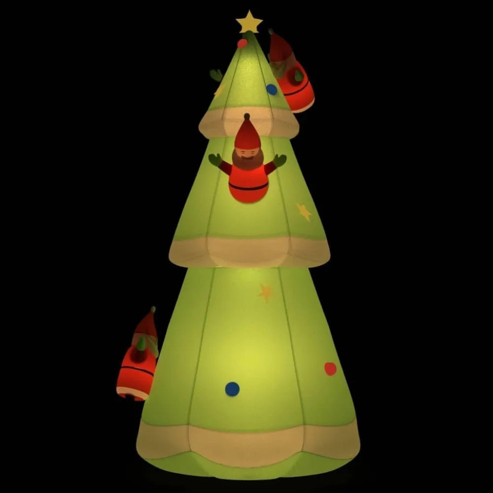 A 3 Strand Cord Inflatable Christmas Tree With LEDs