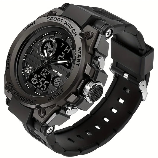 Case Digital Men's Outdoor LED Stopwatch Wristwatch For Men