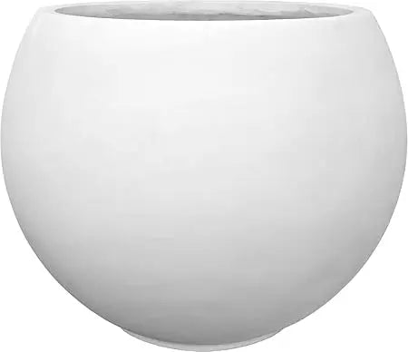 Fiberstone Tall Planter With Drainage Hole For Outdoor Use
