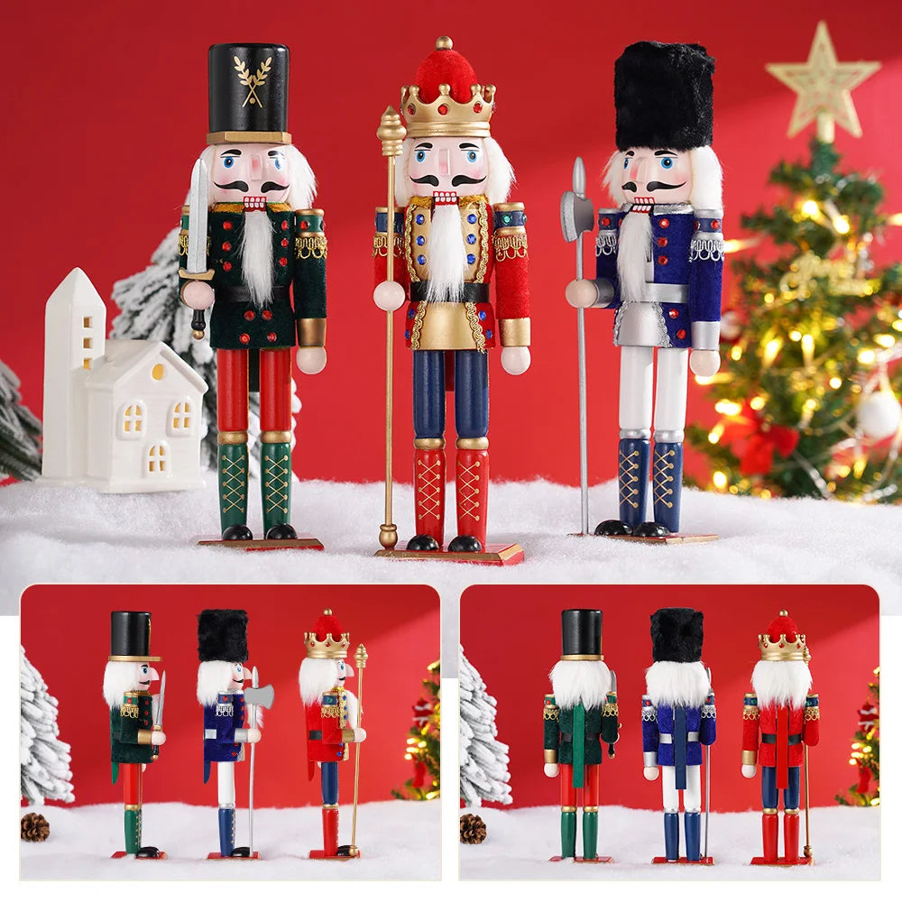 A 3 Strand Cord Nutcracker Wooden European Style Puppets