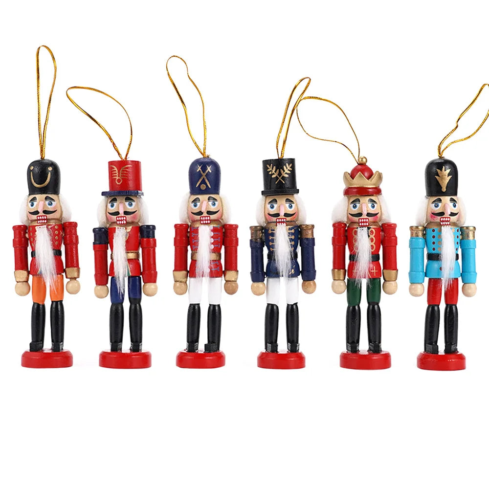 A 3 Strand Cord Nutcracker Wooden Soldier Home Ornament