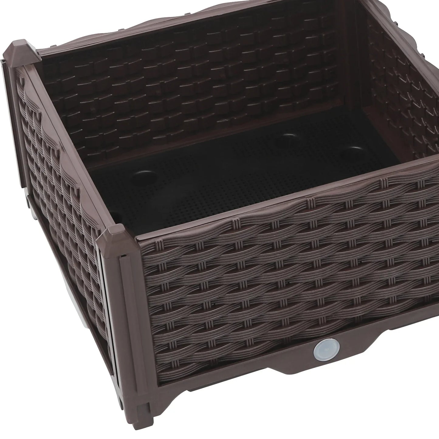 Bymaocar 3 Pack Elevated Plastic Raised Garden Bed Planter