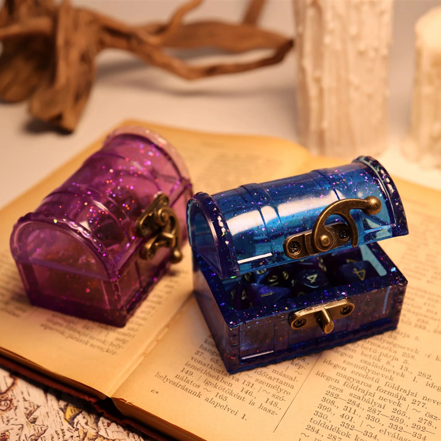 Shunmaii Silicone Molds For Epoxy Resin Treasure Chest