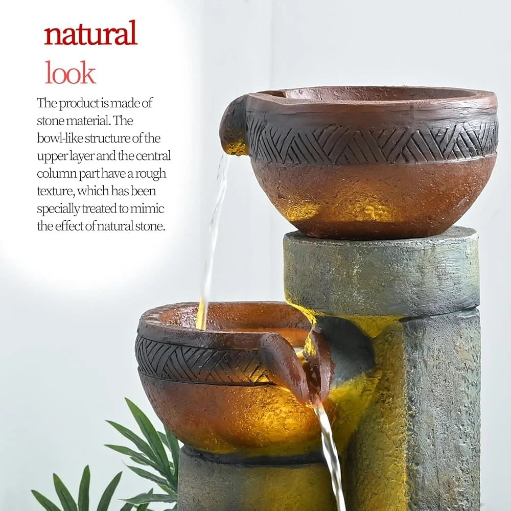 Five Tier Outdoor Water Fountain For Garden Patio Decor