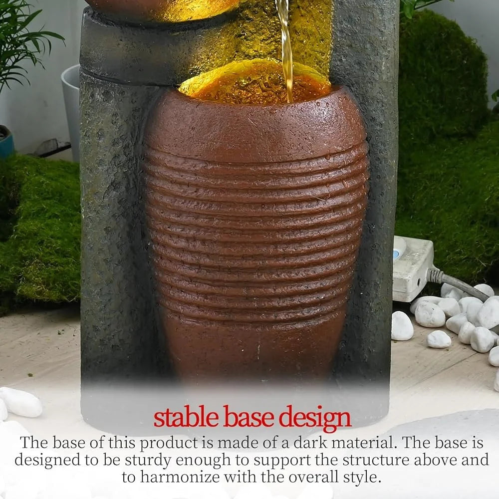 Five Tier Outdoor Water Fountain For Garden Patio Decor